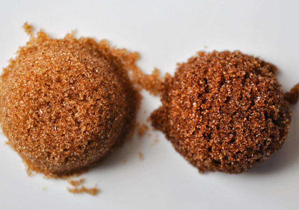 cukier Muscovado, cukier trzcinowy, cukier brązowy
